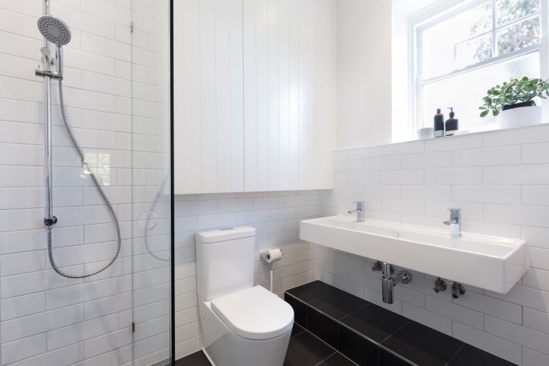 Wide View of Modern Bathrooms